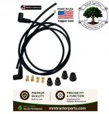 Spark plug wire set - John Deere Tractor 2 Cyl - USA Made Premium Copper Core